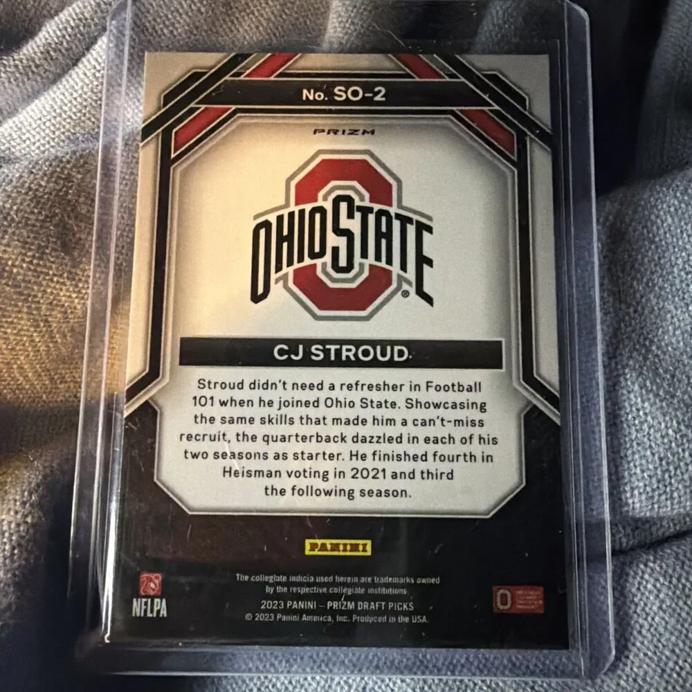 2023 Panini Prizm Draft Picks - Student Orientation C.J. Stroud #SO-2 Red Ice